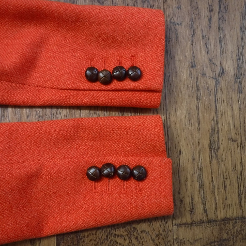 J. Crew Wool Herringbone Pattern Button Up Jacket - image 7